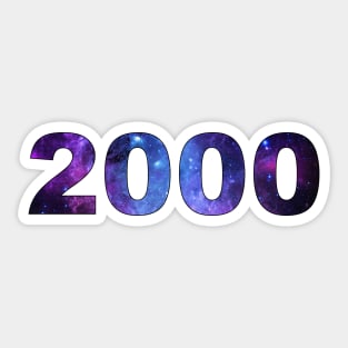 Two Thousand Sticker